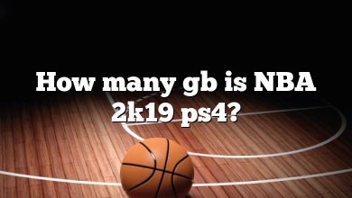 How many gb is NBA 2k19 ps4?