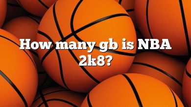 How many gb is NBA 2k8?