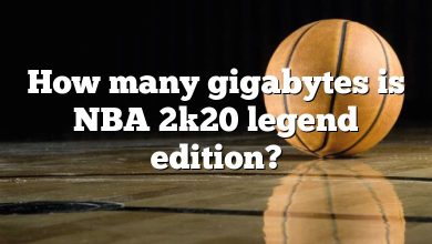 How many gigabytes is NBA 2k20 legend edition?