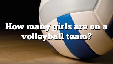 How many girls are on a volleyball team?