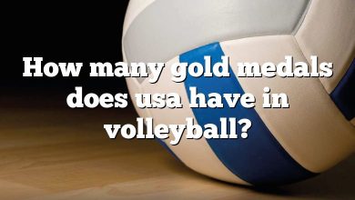 How many gold medals does usa have in volleyball?