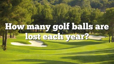 How many golf balls are lost each year?