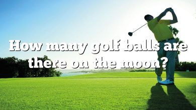 How many golf balls are there on the moon?