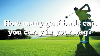 How many golf balls can you carry in your bag?