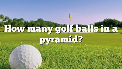 How many golf balls in a pyramid?