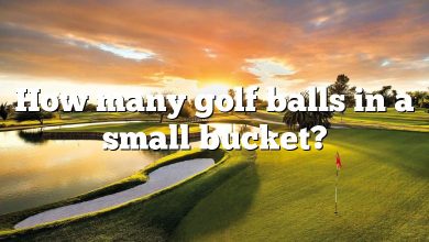 How many golf balls in a small bucket?