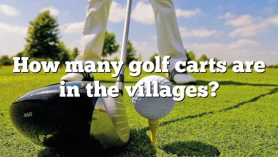How many golf carts are in the villages?