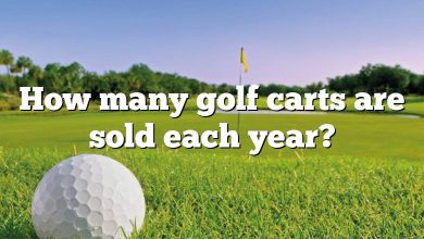 How many golf carts are sold each year?