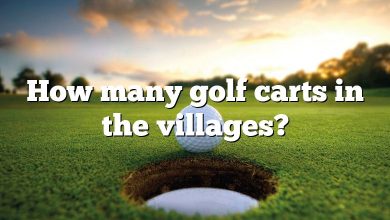 How many golf carts in the villages?
