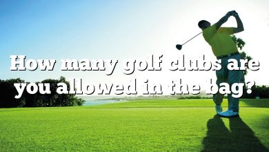 How many golf clubs are you allowed in the bag?