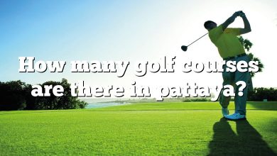 How many golf courses are there in pattaya?