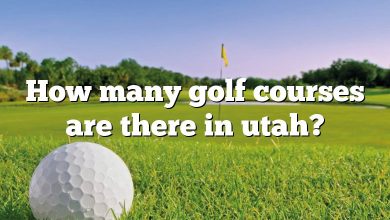 How many golf courses are there in utah?