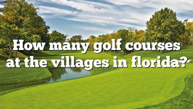 How many golf courses at the villages in florida?