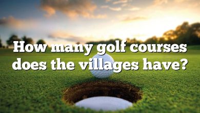 How many golf courses does the villages have?