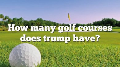 How many golf courses does trump have?