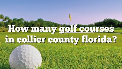 How many golf courses in collier county florida?