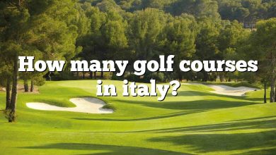 How many golf courses in italy?