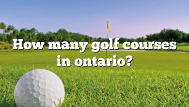 How many golf courses in ontario?