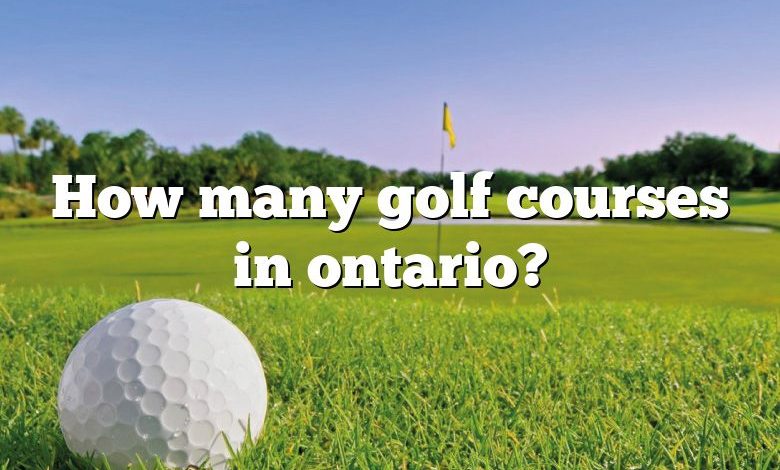 How many golf courses in ontario?