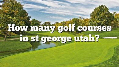 How many golf courses in st george utah?