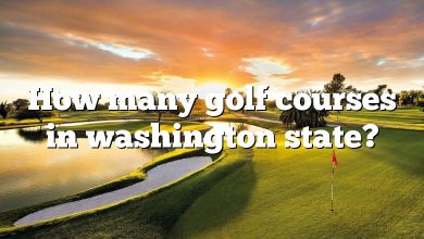 How many golf courses in washington state?