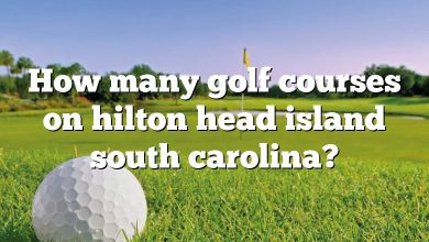 How many golf courses on hilton head island south carolina?