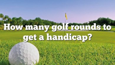 How many golf rounds to get a handicap?