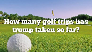 How many golf trips has trump taken so far?