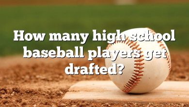How many high school baseball players get drafted?