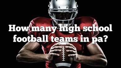 How many high school football teams in pa?