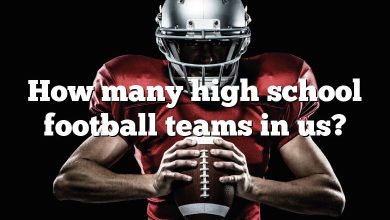 How many high school football teams in us?