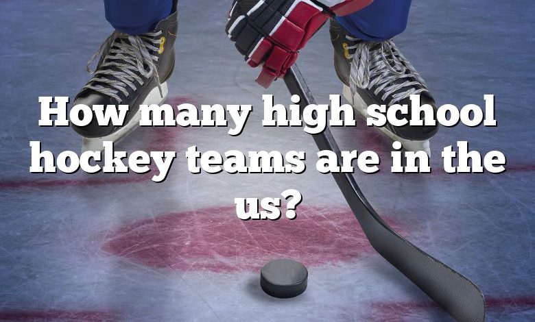 How many high school hockey teams are in the us?