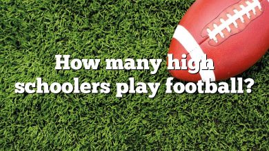 How many high schoolers play football?