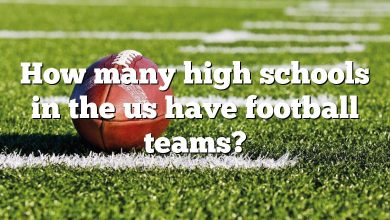 How many high schools in the us have football teams?