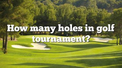 How many holes in golf tournament?