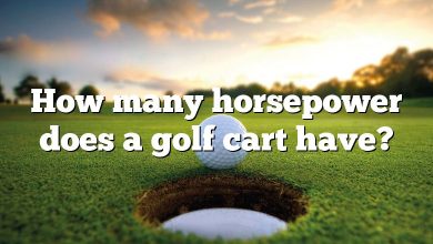 How many horsepower does a golf cart have?