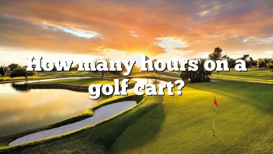 How many hours on a golf cart?