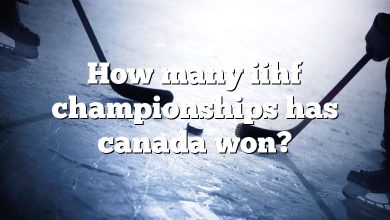 How many iihf championships has canada won?
