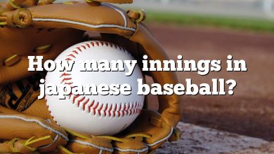 How many innings in japanese baseball?