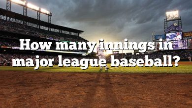 How many innings in major league baseball?