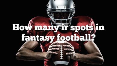 How many ir spots in fantasy football?