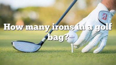 How many irons in a golf bag?