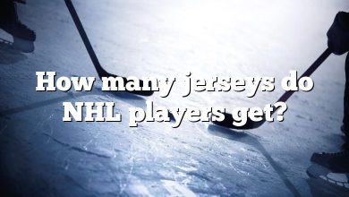How many jerseys do NHL players get?