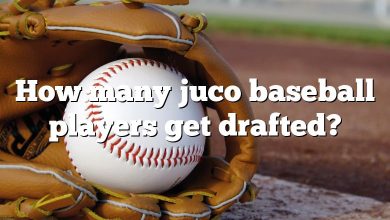 How many juco baseball players get drafted?