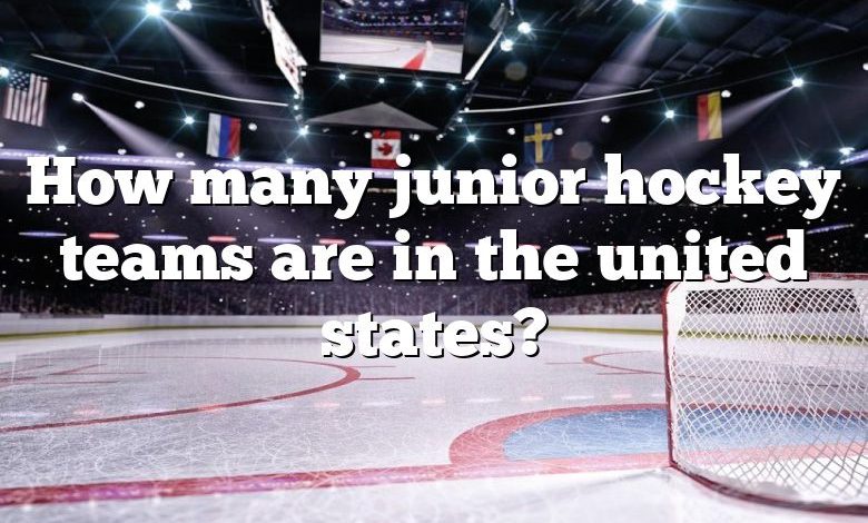 How many junior hockey teams are in the united states?