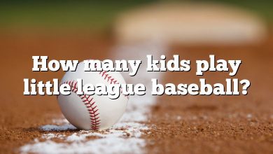 How many kids play little league baseball?