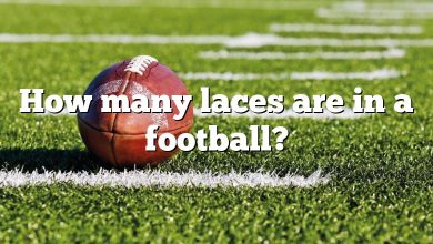 How many laces are in a football?