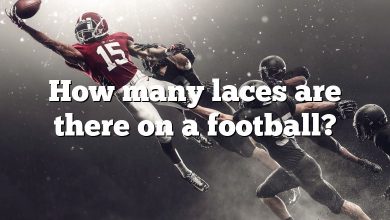How many laces are there on a football?