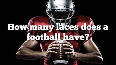 How many laces does a football have?