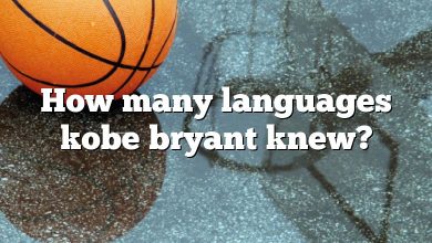 How many languages kobe bryant knew?